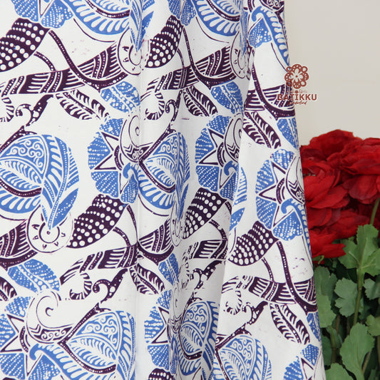 ABSTRACT Motif Indonesian Premium Hand-Stamped Cotton Batik Fabric